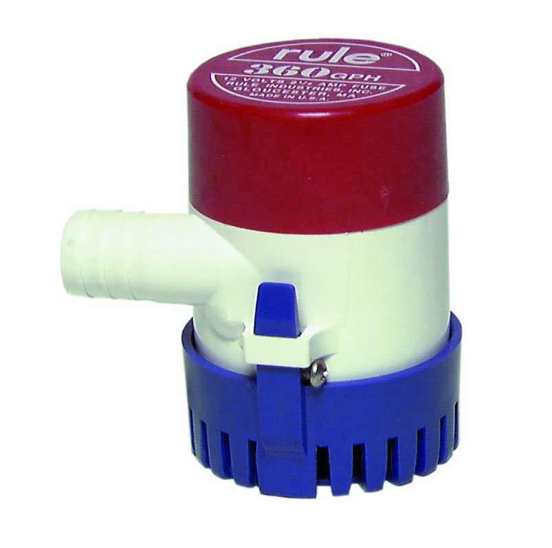 0769060 Bilge Pump Rule 360 GPH Rule PROMT Parts