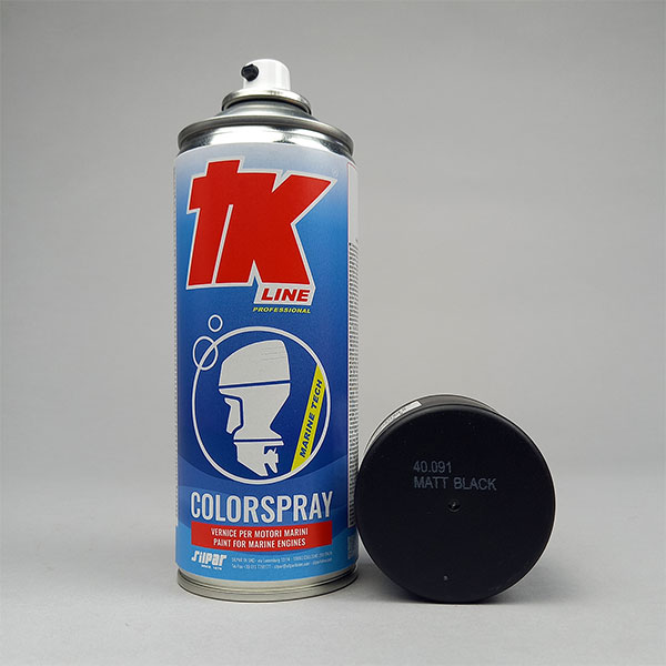 Marine matt black touch up paint